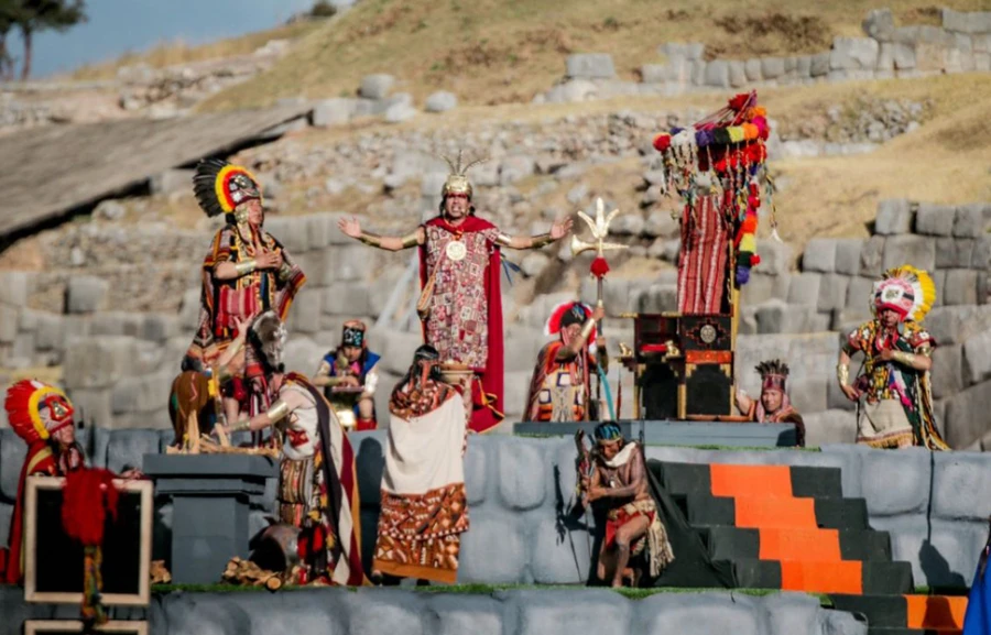 Incan Actors at Sacsayhuaman